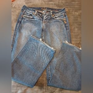 Women's Silver Low-rise Jeans Size 28 NWOT